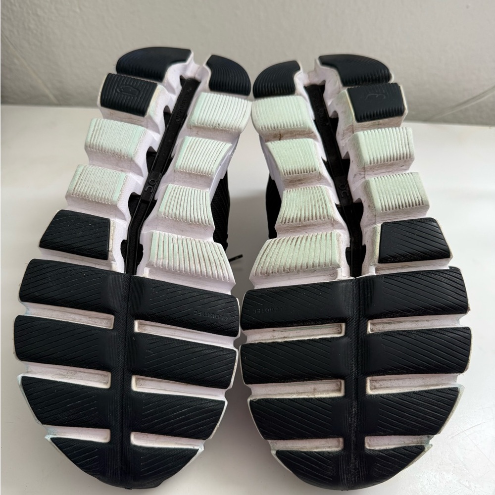 On Running Black and White Athletic Shoes - Picture 9 of 10